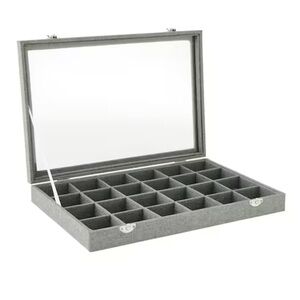 Michaels Bead Landing Gray Jewelry Tray with Lid